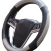 Mayco Bell Car Steering Wheel Cover 15 inch Comfort Durability Safety (Gray) Black Gray 23 71dw2kA0roL