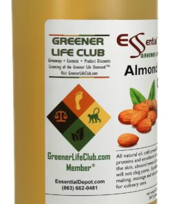 Alternative view of Almond Sweet Oil - 1 Quart - 32 oz - Safety Sealed HDPE Container with resealable Cap - 100% Pure and Natural for Hair, Skin, Massage and Cooking