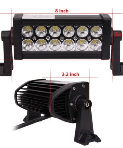 Led Light Bar, Senlips 2X 8 36W Flood Beam Offroad Light Bar Fog Light IP 67 Waterproof for Off-Road Vehicle, ATV, SUV, UTV, 4WD, Jeep, Boat- Black 18 10 71dwiBjKnmL