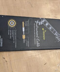 Donner Guitar Cable 10 ft, Electric Instrument Cable Bass Amp Cord for Electric Guitar Bass Amplifier Audio, 1/4" Right Angle to Straight, Black White 10 Feet Right Angle& Straight 33 71dwu47ezcL