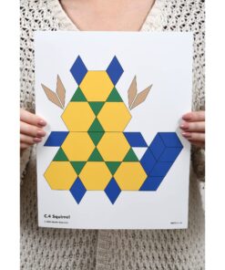 Learning Advantage Pattern Block Activity Cards - In-Home Learning Activity for Early Math & Geometry - Set of 20 - Teach Creativity, Sequencing and Patterning 21 71dxEqdkrsL