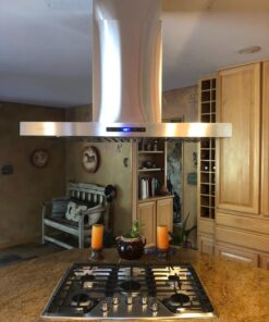CAVALIERE 36" Island Mounted Stainless Steel Kitchen Range Hood 442 CFM 25 71dxkbYbe0L