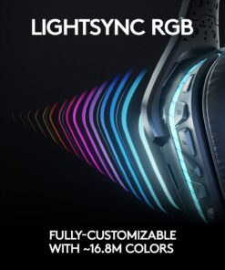 Logitech G935 Wireless DTS:X 7.1 Surround Sound LIGHTSYNC RGB PC Gaming Headset - Black/Blue G935 Only 36 71dyCJVMzML