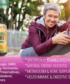 Alternative view of Women's Multivitamin Supplement. Vitamins A C D E & Vitamin B Complex. Immune & Female Support + Antioxidant & Natural Energizers. Non-GMO, Gluten Free, Made in the USA,60 Caps Women