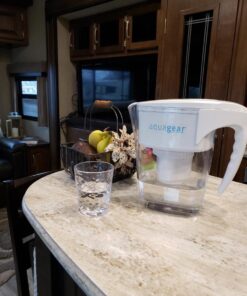 Aquagear Water Filter Pitcher – Lead, Chlorine, PFOA/PFOS, Microplastics Filter, 10 Cup, 120 Gallon Filter Life - Filter Media Made in USA 34 71dyUZxu L