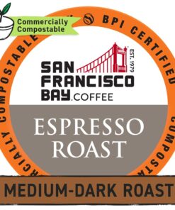 San Francisco Bay Compostable Coffee Pods - Espresso Roast (36 Ct) K Cup Compatible including Keurig 2.0, Dark Roast 36 Count (Pack of 1) 16 71dygxZQRL