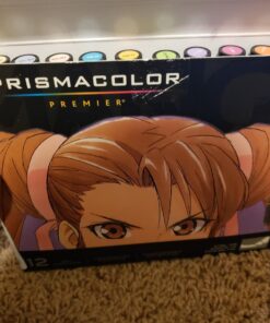 Prismacolor Premier Double-Ended Art Markers, Fine and Chisel Tip, Manga Colors, 12 Pack 40 71e lX0touL