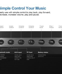 DOSS SoundBox XL Bluetooth Speaker with Subwoofer, 32W Loud Sound with Booming Bass, Dual DSP Technologies, 10H Playtime, USB-C, TWS, 2.1 Sound Channel Home Speaker for Indoor, and Office-Upgraded Black 36 71e02y9XW4L