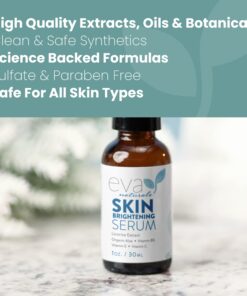 Licorice Extract Skin Brightening Serum by Eva Naturals (1 oz) - Dark Spot Corrector, Serum For Face - Gently Exfoliates For An Even Complexion - With Peptides, CoQ10 and Vitamin E - Face Serum 15 71e0BBKHs2L
