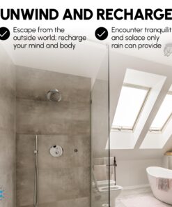 ShowerMaxx, Luxury Spa Series: Chrome Rain Shower Head, 6-Inch Round Rain Showerhead with 360 Tilt, Experience Rainfall with MAXX Comfort and Elegance (Chrome Polished) Modern 6 inch (Circular) 29 71e0ZHsYVL