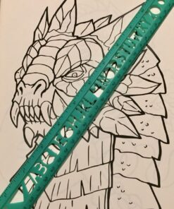 The Book of 100 Dragons: A Fantasy-themed coloring book 36 71e1XZYESbL