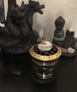 Govinda® -Tall Decorated Brass Charcoal Screen Incense Burner 16 71e1ceJrXlL