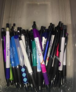 DG Collection (5lb Box Approx. 200-250 pens) Assorted Retractable Ballpoint Pens Office Ink Pen Supplies Big Bulk Lot 58 71e1g44WHdL