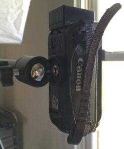 EXMAX 360 Degree Aluminum Alloy Body Rotating Swivel Mini Tripod Ball Head with 1/4" Screw Thread Base Mount for Lighter DSLR Camera Camcorder LED Light Bracket Hiking HTC Vive (Black) Black 31 71e1ovgQmIL