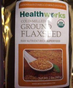 Healthworks Flax Seed Ground Powder Cold Milled Raw Organic (32 Ounces / 2 Pounds) | All-Natural | Contains Protein, Fiber, Omega 3 & Lignin/Lignan | Smoothies, Coffee, Shakes & Oatmeal 28 71e1uCrZrAL