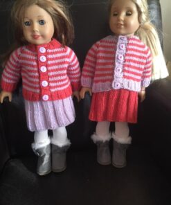 Sophia's Gray Suede Winter Boots with White Faux Fur Lining and Trim Plus Gray Side Button and Soft Tan Soles for 18" Dolls, Gray 41 71e1uq6ExvL