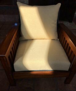 BOSSIMA Indoor/Outdoor Light Yellow/Cream Speckle Pattern Deep Seat Chair Cushion Set Spring/Summer Seasonal Replacement Cushions 19 71e2pMCvsNL