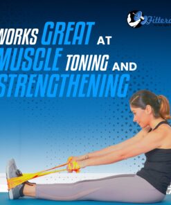Therapy Resistance Exercise Stretch Bands with Door Anchor & Instruction Sheet. Use for Strength Training, Pilates, & Rehab 15 71e35 GXVqL