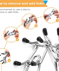 Pettom Dog Prong Collar Training Chain Collar Pet Choke Pinch Training Collar Adjustable for Pitbulls (S 22.6inch) S 18.3inch 12 71e3AdyqddL