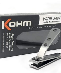 KOHM Nail Clippers for Thick Nails - Heavy-Duty, Stainless Steel, Tough, Professional Toenail Clippers w/Built-in File - Nail Cutters for Seniors and Adults Pack of 1 32 71e3G3nDgL