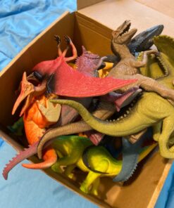 Boley 14 Pk Dinosaur Toys for Kids with Educational Pamphlet - 9" Long Dinosaur Toy Figures for Boys & Girls Ages 3+ 14 Pack + Dino Pamphlet 88 71e3Qb9FTYL 1