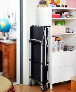 Olympia Tools 85-188 Pack-N-Roll Folding Collapsible Service Cart, Black, 50 Lb. Load Capacity per Shelf 150LB 38 71e5jBd6C8L