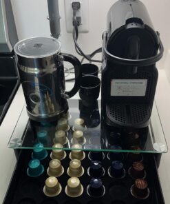 Deco Brothers Crystal Tempered Glass Original Pod Holder Drawer, 42 Nespresso Capsule Organizer 35 71e5lWAy aL