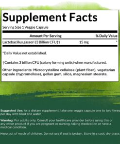 Swanson Lactobacillus Gasseri - Probiotic Supplement Supporting Digestive Health with 3 Billion CFU - Design-Release Satiety & Fat Metabolism Support - (60 Veggie Capsules) 1 18 71e6AhFfLUL