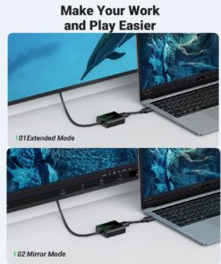 UGREEN HDMI to VGA, HDMI to VGA Adapter Connector(Female to Male) with 3.5mm Audio Jack Compatible with Monitor, PC, Xbox, TV Stick, Raspberry Pi, Nintendo Switch, Roku, Computer, Laptop 23 71e6uR VDeL