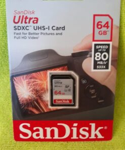 SanDisk Ultra 64GB Class 10 SDXC UHS-I Memory Card up to 80MB/s (SDSDUNC-064G-GN6IN) 31 71e7OFAJj2L
