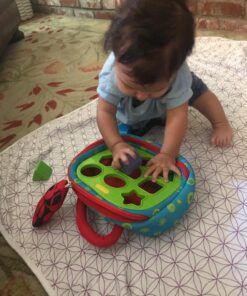 Melissa & Doug K's Kids Take-Along Shape Sorter Baby Toy With 2-Sided Activity Bag and 9 Textured Shape Blocks - Sensory / Travel /Toys For Toddlers And Infants 45 71e7RJjrwKL