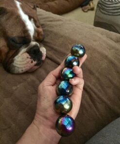 6 Pieces of 1.26" Sphere Magnet Rainbow Magnetic Balls | Hematite Rattle Snake |Fidget Toys for Anxiety | Large Magnetic Balls | Magnets for Kids 23 71e8Evp0UL