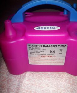 AGPtEK Electric Air Balloon Pump with Built-in Tying Tool, 110V 600W Pink and White Portable Dual Nozzle Inflator/Blower for Party Decoration-with Tying Tool on Handle 33 71e8Qsj6B7L