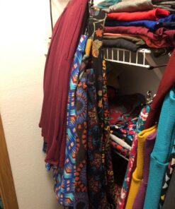 Richards Homewares Black 8 Clips Slack Rack 4 Tier Trouser/Skirt Chrome & Black Vinyl Hanger (3-Pack), (SYNCHKG124206) 3 Pack 12 71e9Np949EL