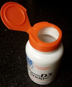 Doctor's Best Vitamin D3 5,000 IU for Healthy Bones, Teeth, Heart and Immune Support, Non-GMO, Gluten-Free, Soy Free, 360 Count (Pack of 1) Unflavored 360S/G 28 71eC4oT4LkL