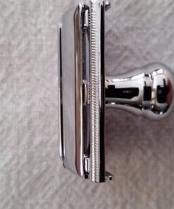 Parker Safety Razor, 99R Chrome Long Handle Heavyweight Butterfly Open Double Edge Safety Razor for Men, 5 Parker Premium Platinum Double Edge Razor Blades Included 49 71eCZKJ5vYL