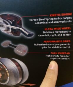 Perfect Fitness Ab Carver Pro Roller Wheel With Built In Spring Resistance, At Home Core Workout Equipment, Red 39 71eCoJ0lM2L