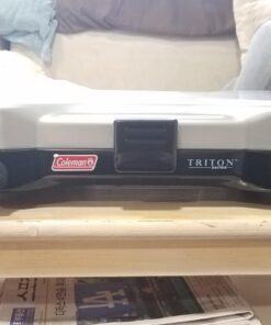 Coleman Triton+ 2-Burner Propane Camping Stove, Push-Button Instant Ignition, Portable Camp Grill, Adjustable Burners, Wind Guards, 22,000 Total BTUs of Power, Beach Cookouts, Backyard BBQ, Tailgating Silver 72 71eEZN7HbcL