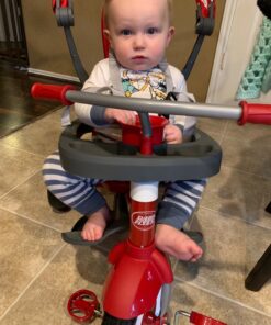 4-in-1 Stroll 'N Trike, Red Toddler Tricycle for Ages 1 Year -5 Years, 19.88" x 35.04" x 40.75" Classic 45 71eGMKxofKL