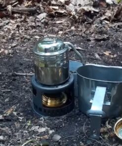 Esbit CS985HA 5-Piece Lightweight Trekking Cook Set with Brass Alcohol Burner Stove 5 - Piece Cook Set Only 19 71eGkZGd VL