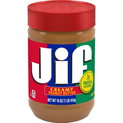 Jif Creamy Peanut Butter, 16 Ounces (Pack of 3) 16 Ounce (Pack of 3)