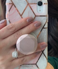 i-Blason Cosmo Full-Body Bumper Case with Built-in Screen Protector for iPhone XR 2018 Release, Pink Marble, 6.1" 55 71eHe0wF65L
