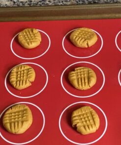 Kitchen + Home Silicone Baking Mats - Set of 2 Non-stick, BPA Free Food Grade Silicone Mat Liners for Half-Size Cookie Sheet with Measurements 25 71eIVycUzL