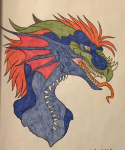 The Book of 100 Dragons: A Fantasy-themed coloring book 37 71eIZC3SzjL