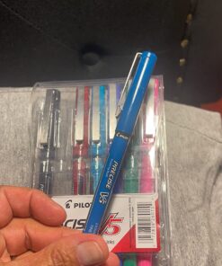 Pilot, Precise V5, Capped Liquid Ink Rolling Ball Pens, Extra Fine Point 0.5 mm, Assorted Colors, Pack of 7 21 71eJ5rnzhyL