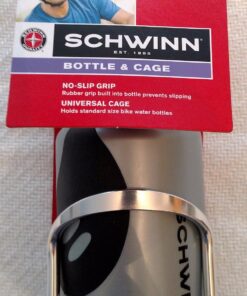 Schwinn Bike Bottle Holder With Water Bottle, 23 Oz. BPA-Free Squeeze Sport Bottle and Durable Alloy Cage, Easy To Mount Cycling Accessory 23 Ounces 37 71eJRLBqJL
