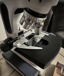 SWIFT SW350T 40X-2500X Magnification, Siedentopf Head, Research-Grade Trinocular Compound Lab Microscope with Wide-Field 10X and 25X Eyepieces, Mechanical Stage, Abbe Condenser, Camera-Compatible 47 71eKVlLN3JL