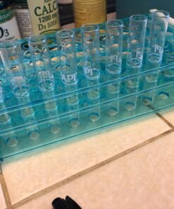 Karter Scientific 208V2 Plastic Test Tube Rack for 12/13mm Tubes, Holds 50, Detachable (Single) Single 33 71eMIRitg6L