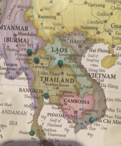 500 Pieces Map Push Pins Map Tacks Plastic Round Head Tacks with Steel Points, 1/8 Inch, 10 Colors 1/ 8 Inch 24 71eMmSSeyIL