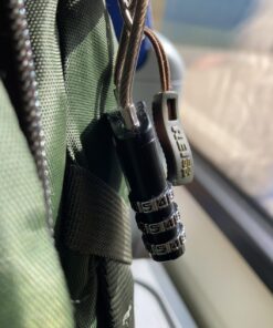 2 Pack TSA Approved Travel Combination Cable Luggage Locks for Suitcases & Backpacks - Black 2 Pack 18 71eNHRqeWYL